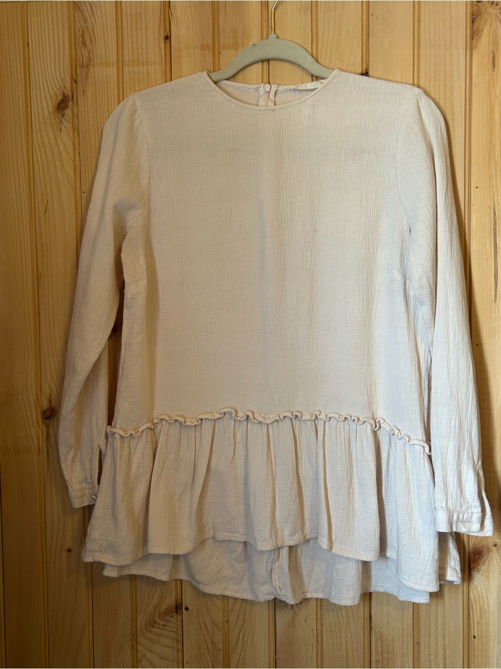 Rachel Parcell 100% Cotton Peplum Top – Small